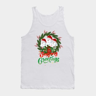 Triple dogs season greetings ,Brafdesign Tank Top